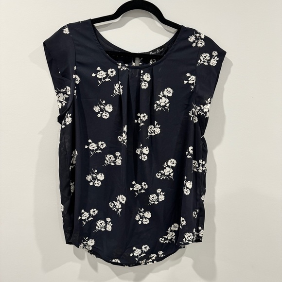 Alice Blue - Ambriz Pleat Front Blouse (Navy) - Picture 1 of 7